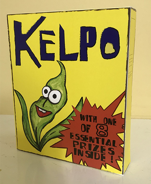 Kelpo Cereal Box prop collectible from SpongeBob