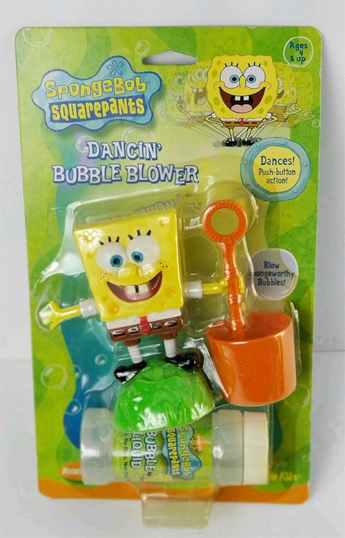 Rare SpongeBob collectible - bubbles blower wand toy