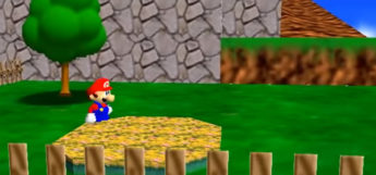 Screenshot of Super Mario 64 gameplay
