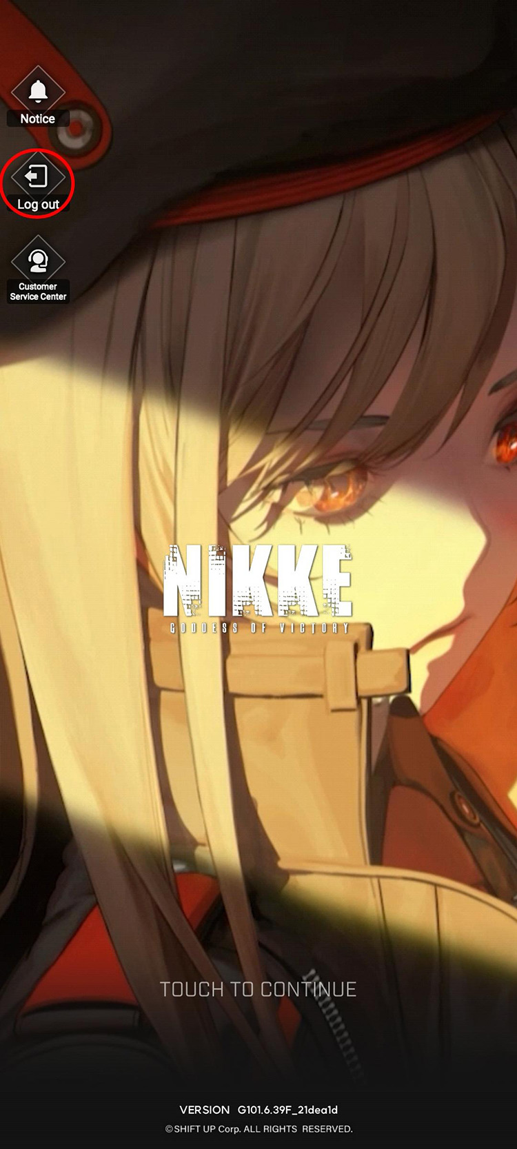 Login Screen / Goddess of Victory: Nikke