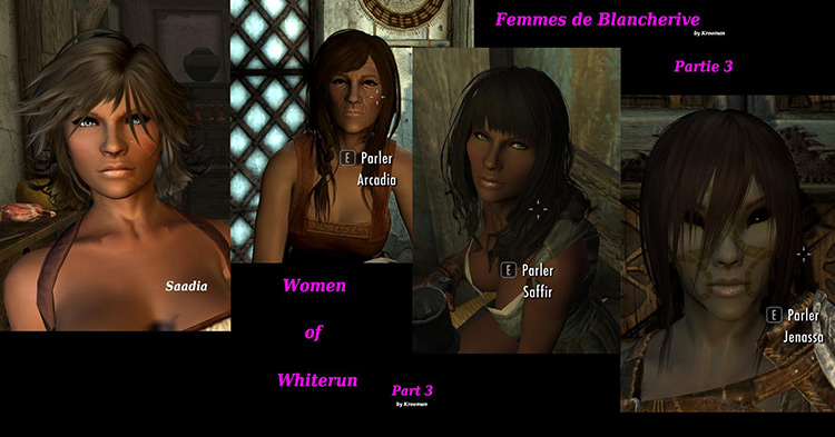 Women of Whiterun & Warriors of Jorrvaskr / Skyrim mod