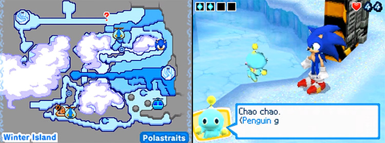 Mario & Sonic at the Olympic Winter Games (NDS) (2009) game screenshot