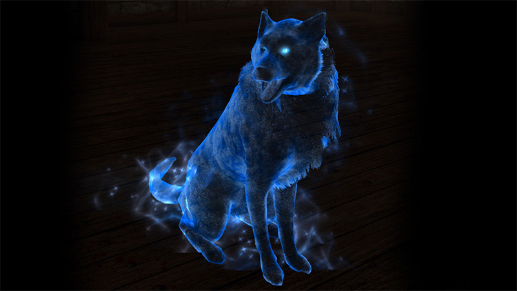 Meeko the Ghost Dog / Skyrim mod