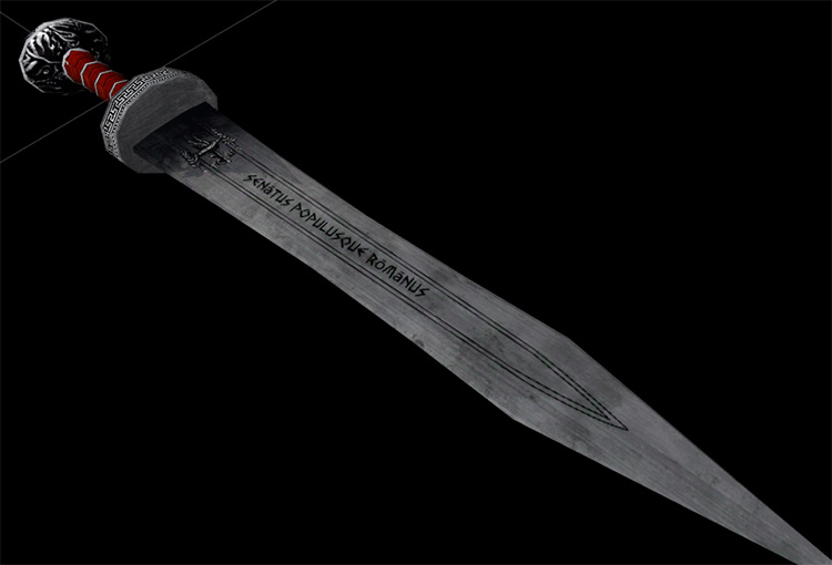 Roman Imperial Sword (Re-Textured) / Skyrim mod