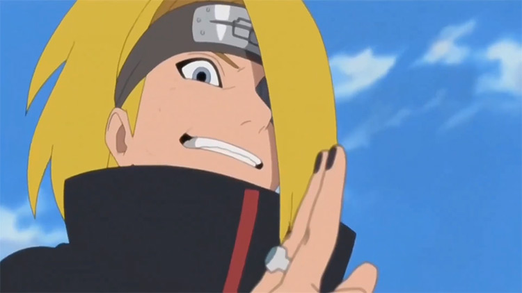 Deidara in Naruto anime screenshot
