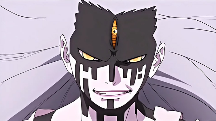 Momoshiki Otsutsuki in Naruto anime screenshot