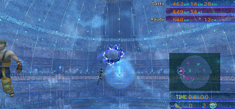 Spin Ball in action in blitzball sphere (FFX HD)