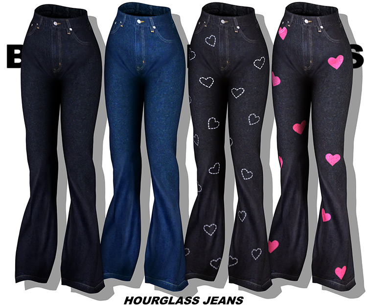 Hourglass Jeans / Sims 4 CC