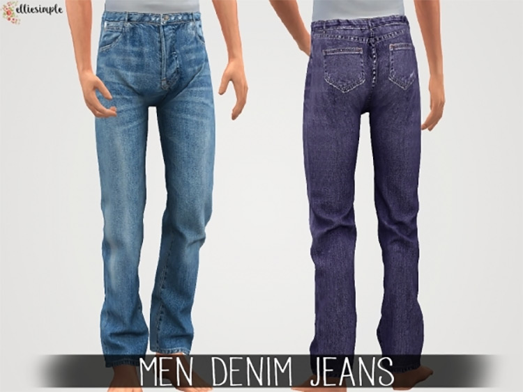 Men Denim Jeans / Sims 4 CC