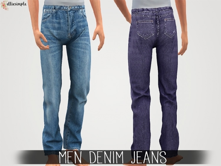 Sims 4 Alpha CC Jeans  Guys   Girls    - 83