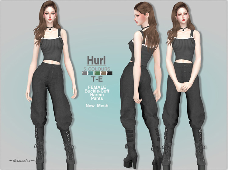 HURI – Harem Pants / Sims 4 CC