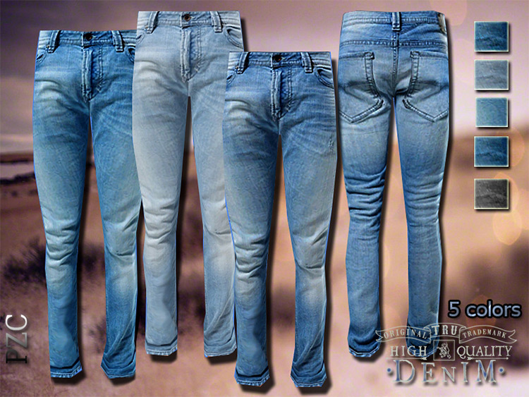 Denim Original Male Jeans (Alpha CC) / Sims 4 CC