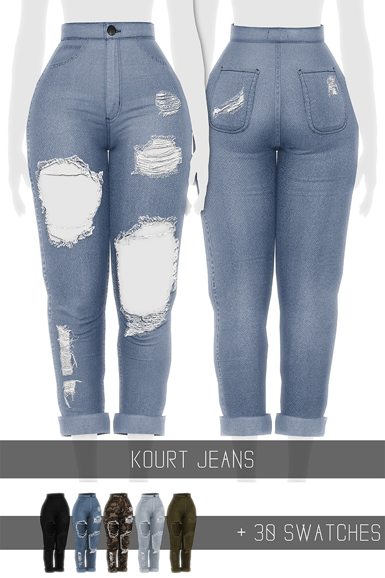 Kourt Jeans / Sims 4 CC