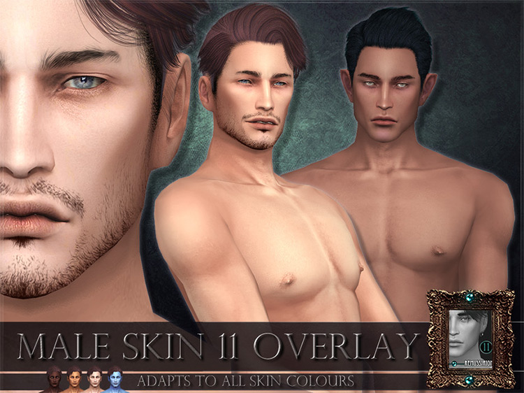 Male Skin 11 Overlay / Sims 4 CC