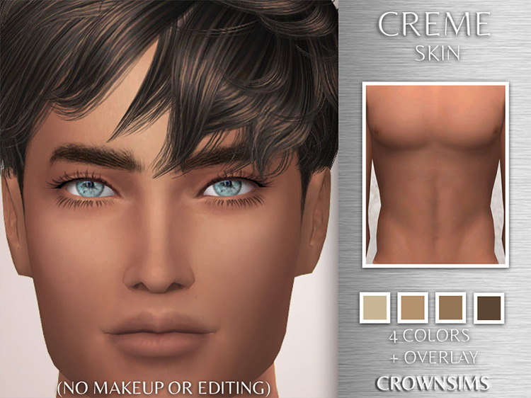 Crème Skin + Overlay Version / Sims 4 CC