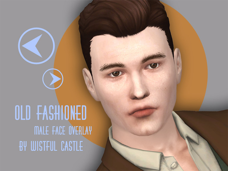 Old Fashioned – Face Overlay / Sims 4 CC