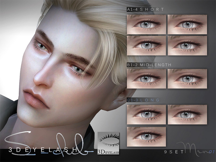 3D Eyelashes | M V1 / Sims 4 CC