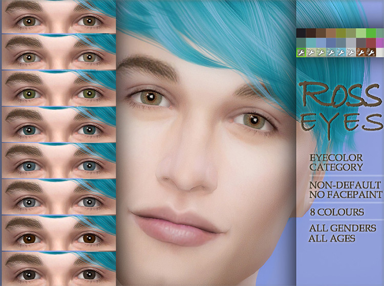 Ross Eyes Non-Default / Sims 4 CC