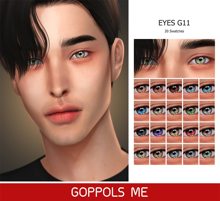 Gold Eyes G11 / Sims 4 CC