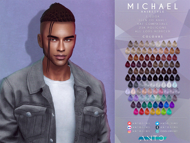 Michael Hairstyle / Sims 4 CC