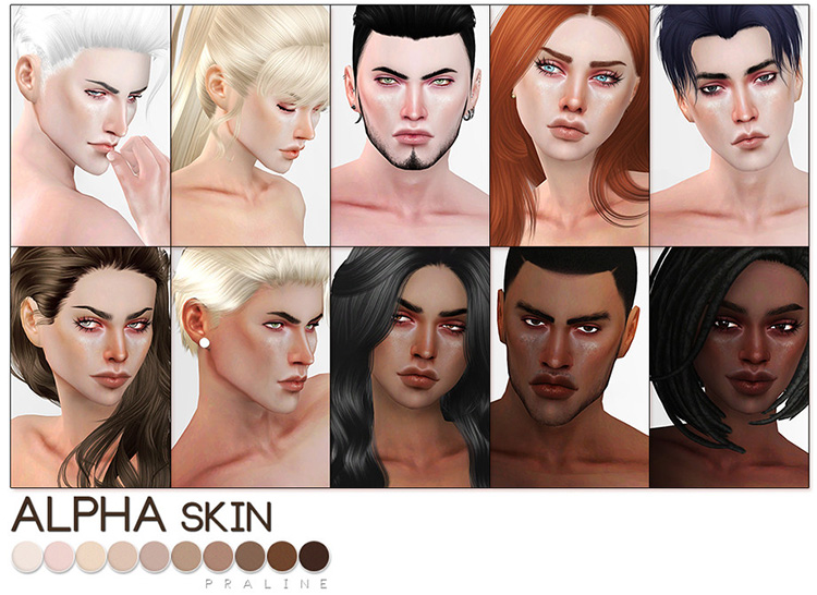PS Alpha Skin (All Genders) / Sims 4 CC