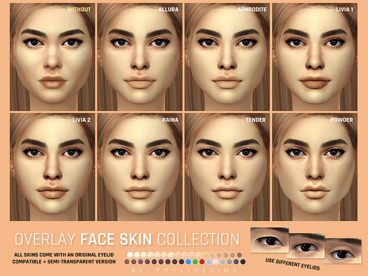 Overlay Face Skin Collection / Sims 4 CC
