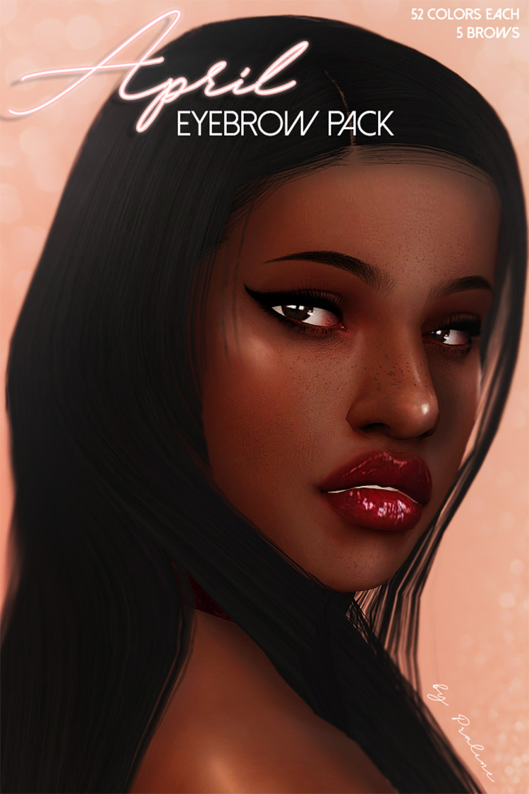 April Eyebrow Pack / Sims 4 CC
