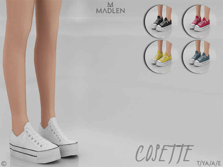 Madlen Cosette Shoes / Sims 4 CC