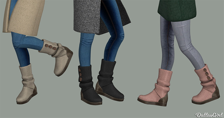 UGG Classic Cardy Boots / Sims 4 CC