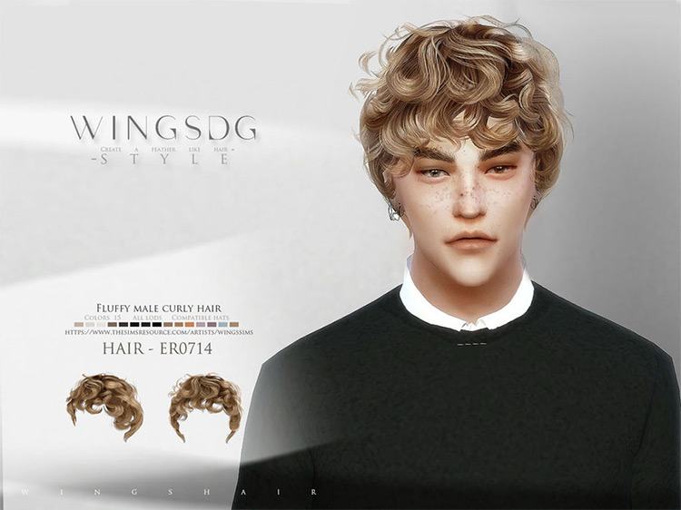 Best Alpha CC Curly Hair for The Sims 4 (Guys + Girls) FandomSpot