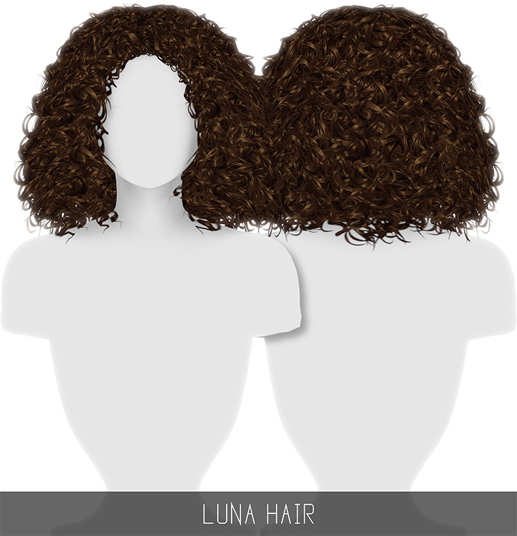 Best Alpha CC Curly Hair for The Sims 4  Guys   Girls    - 70