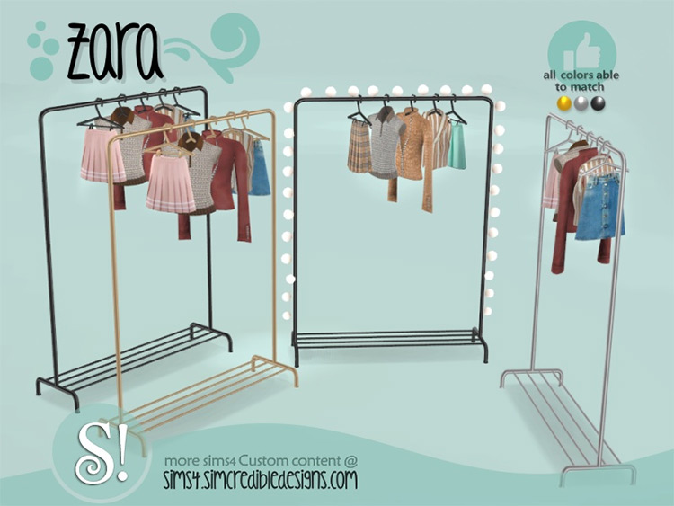 Zara Clothes Rack / Sims 4 CC