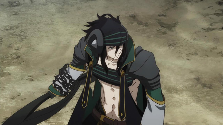 Goldov Auor from Rokka no Yuusha anime