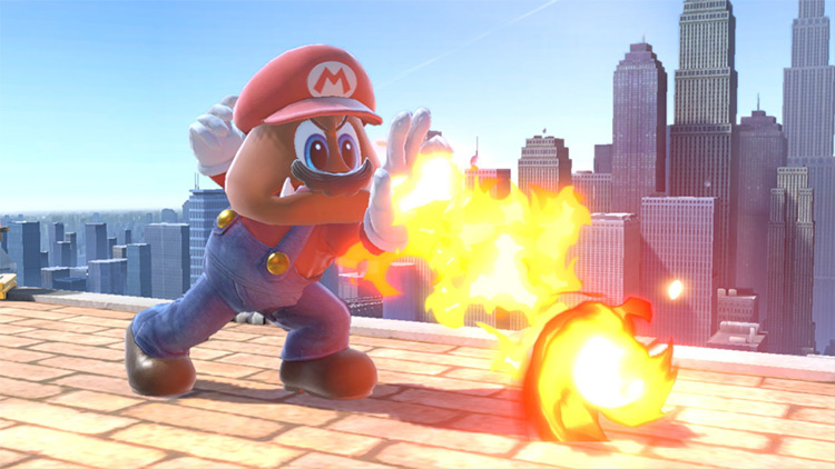 Mario has a gun [Super Smash Bros. Ultimate] [Mods]