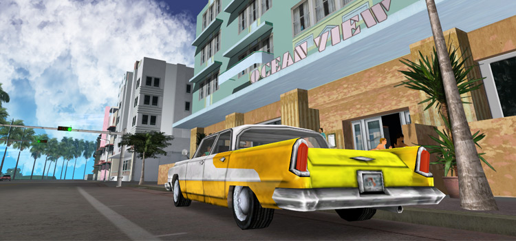 GTA Vice City Enhanced Graphics/ENB Taxi