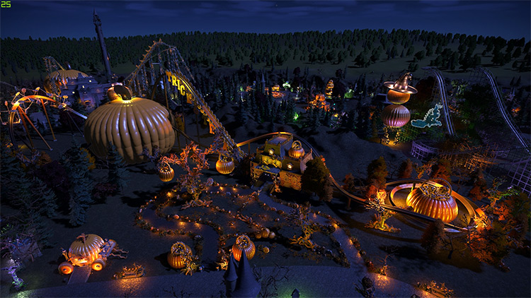 Spooky Town mod for Planet Coaster