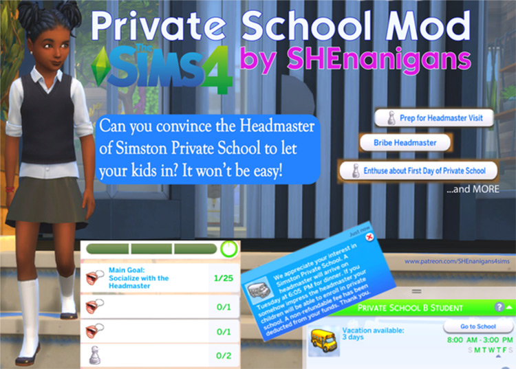 sims 4 no school mod get famous