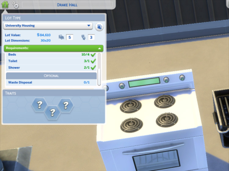 No University Housing Restrictions by Zerbu Sims 4 screenshot