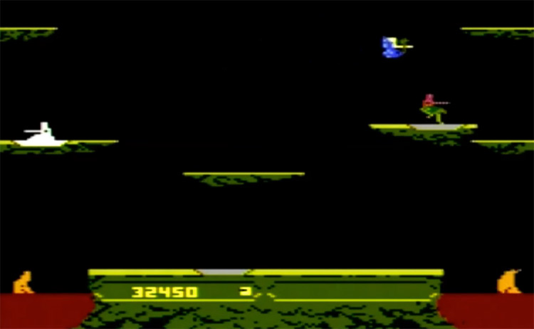 Joust Atari 7800 gameplay