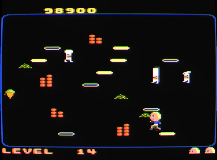 Food Fight Atari 7800 gameplay