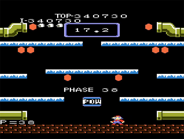 Mario Bros. Atari 7800 screenshot
