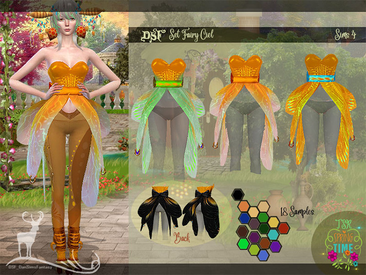 Best Sims 4 Fairy CC Lights Wings More All Free FandomSpot   07 Fairy Ciel Set Sims 4 Cc 