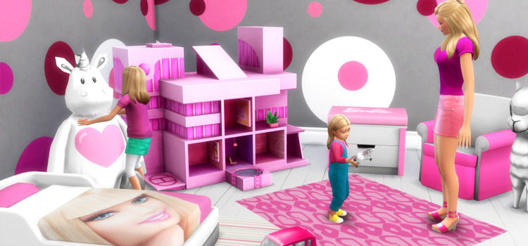 Barbie Kids Room CC for TS4