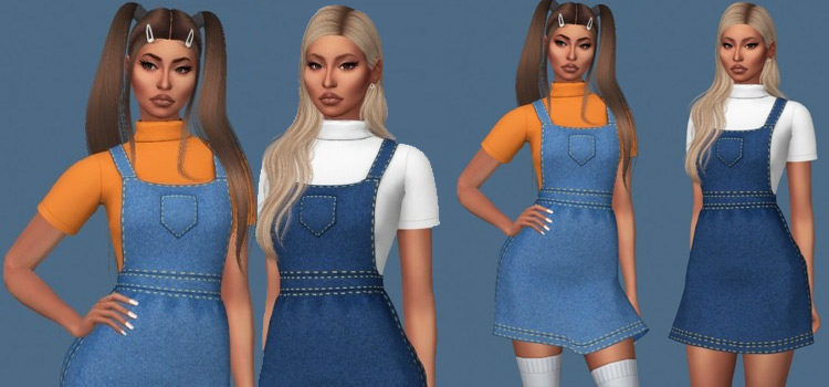 Sims 4 ellie CC - Girls Overalls fashion