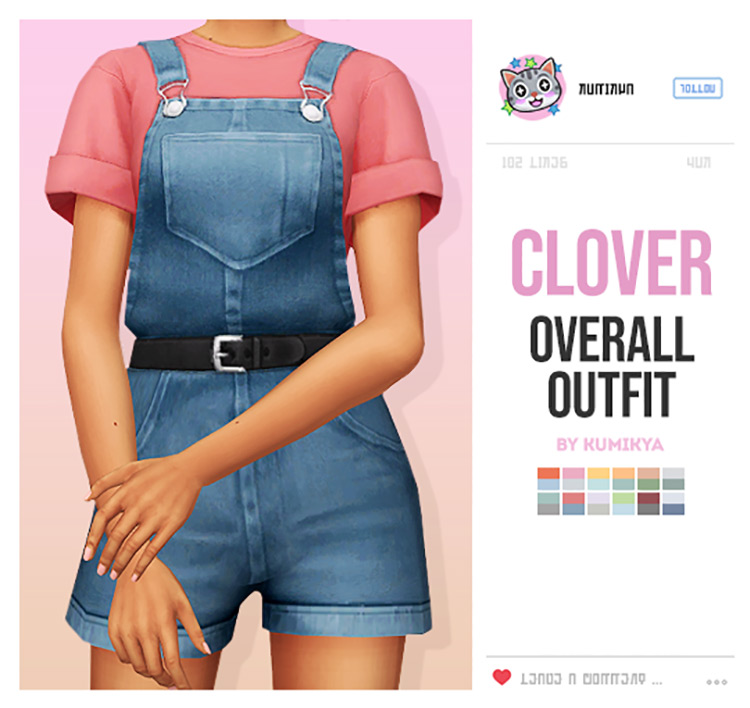 Best Sims 4 Overalls CC For Female Sim Outfits (All Free) – FandomSpot