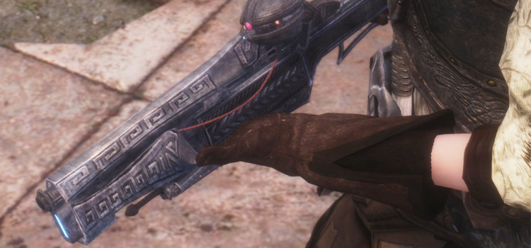 Dwarven Rifle HD Screenshot - Modded Skyrim