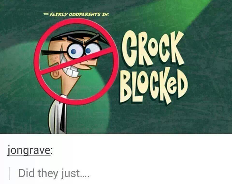 Crock Blocked meme