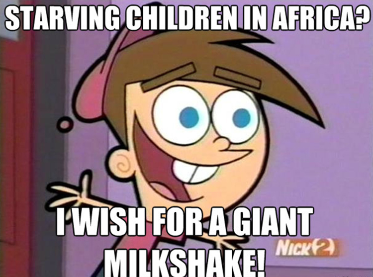 Timmy wants a milkshake meme