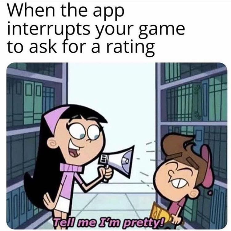Apps asking for reviews