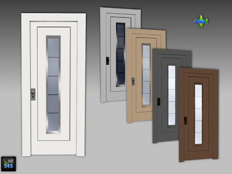 Front Doors (6) in 5 Colors Each by Mabra Sims 4 CC